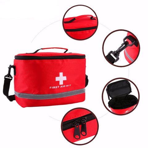 Red Striking Cross First Aid Kit Bag
