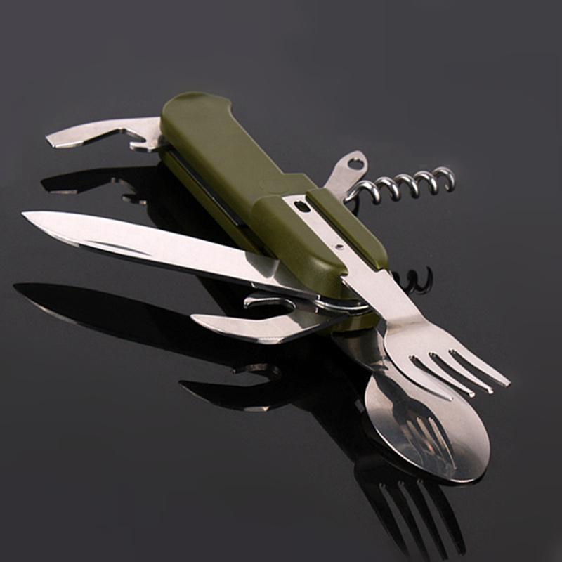 Multifunction Stainless Steel Knife With LED Light