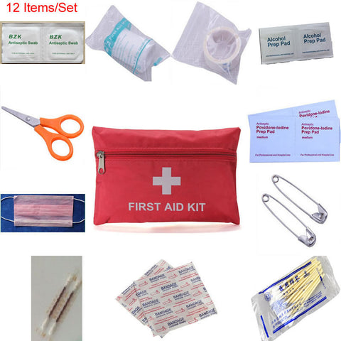 Mini First Aid Zipper Pouch Set